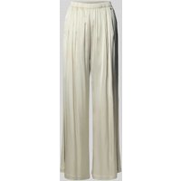 MOS MOSH Wide Leg Stoffhose mit gelegten Falten Modell 'RITA' in Sand Melange, Größe L von MOS MOSH