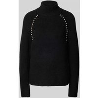 MOS MOSH Wollpullover mit Zierknöpfen Modell 'Zora' in Black, Größe S von MOS MOSH