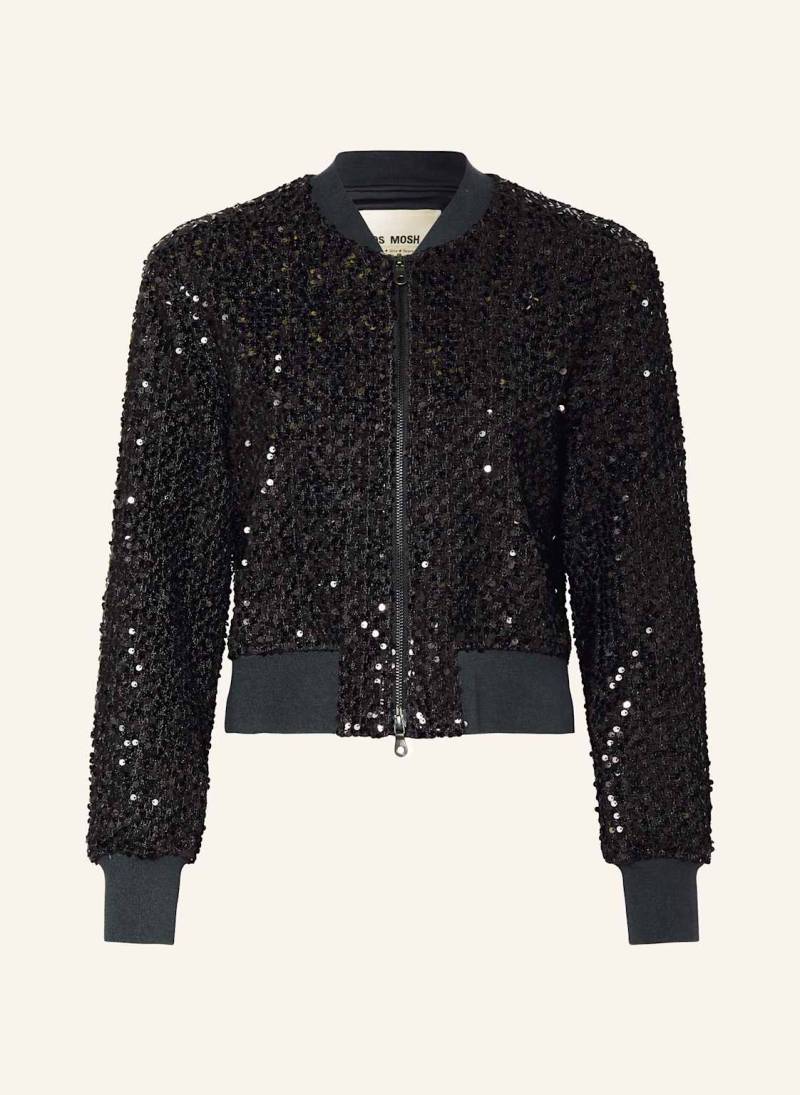 Mos Mosh Blouson Mmcate Lala Mit Pailletten grau von MOS MOSH
