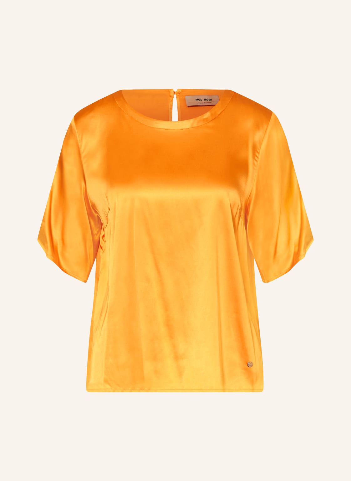 Mos Mosh Blusenshirt Mmevie Aus Satin orange von MOS MOSH