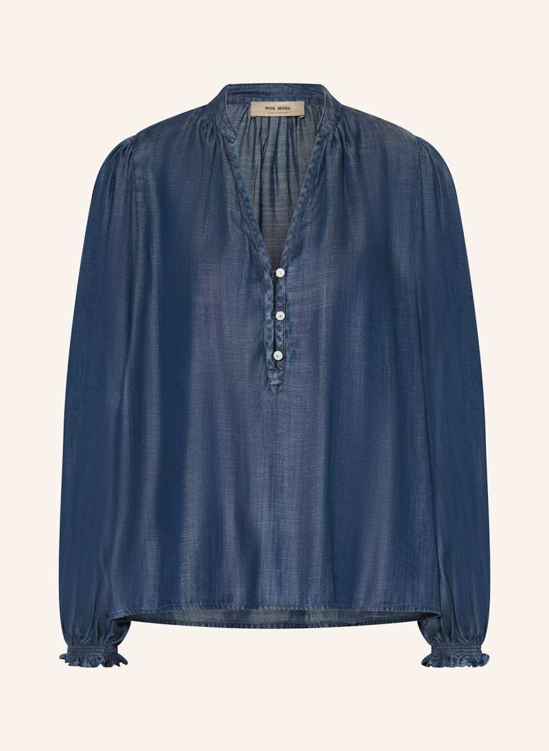 Mos Mosh Blusenshirt Mmtazzin In Jeansoptik blau von MOS MOSH