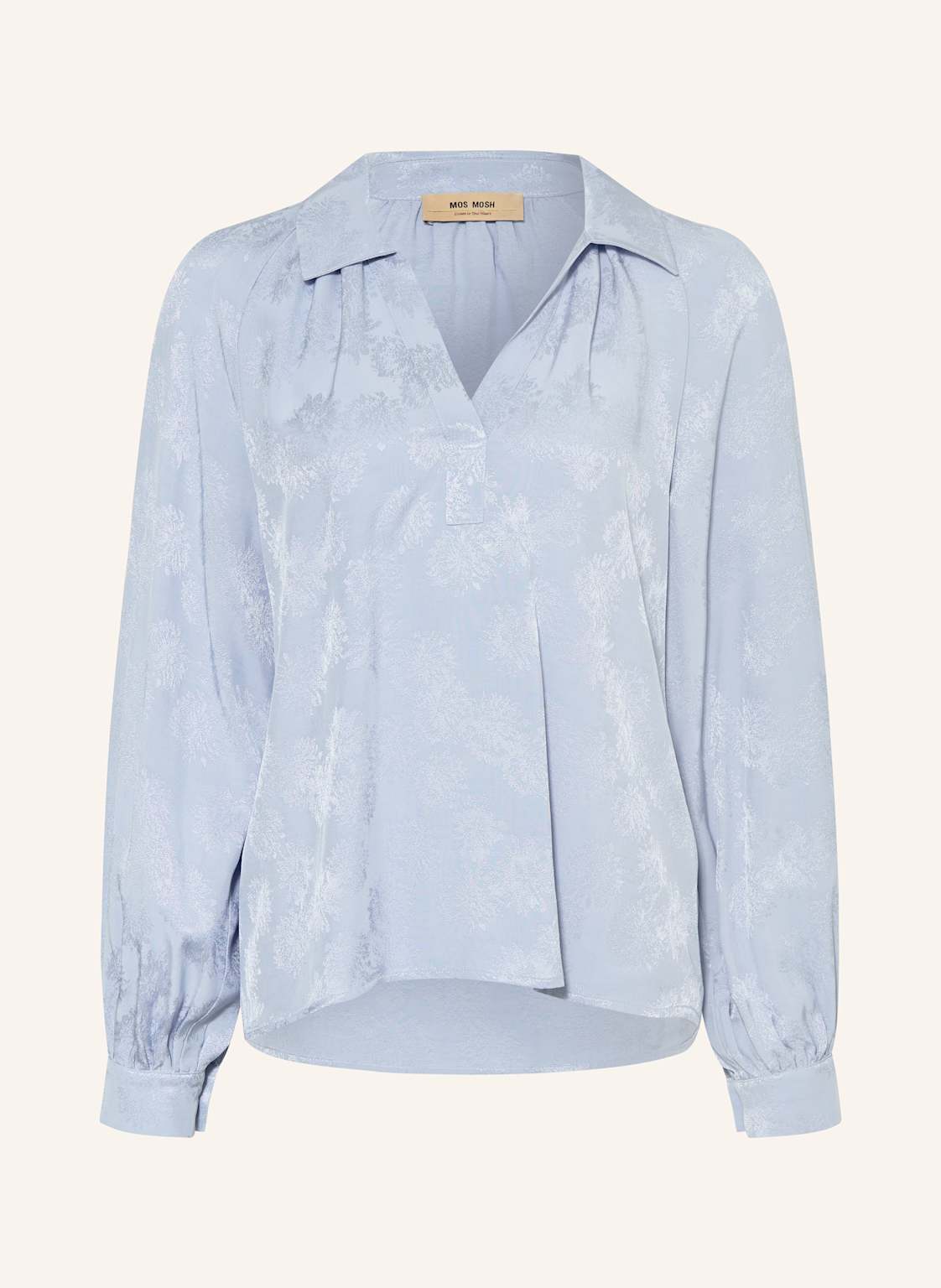 Mos Mosh Jacquard-Bluse Mmdrana blau von MOS MOSH