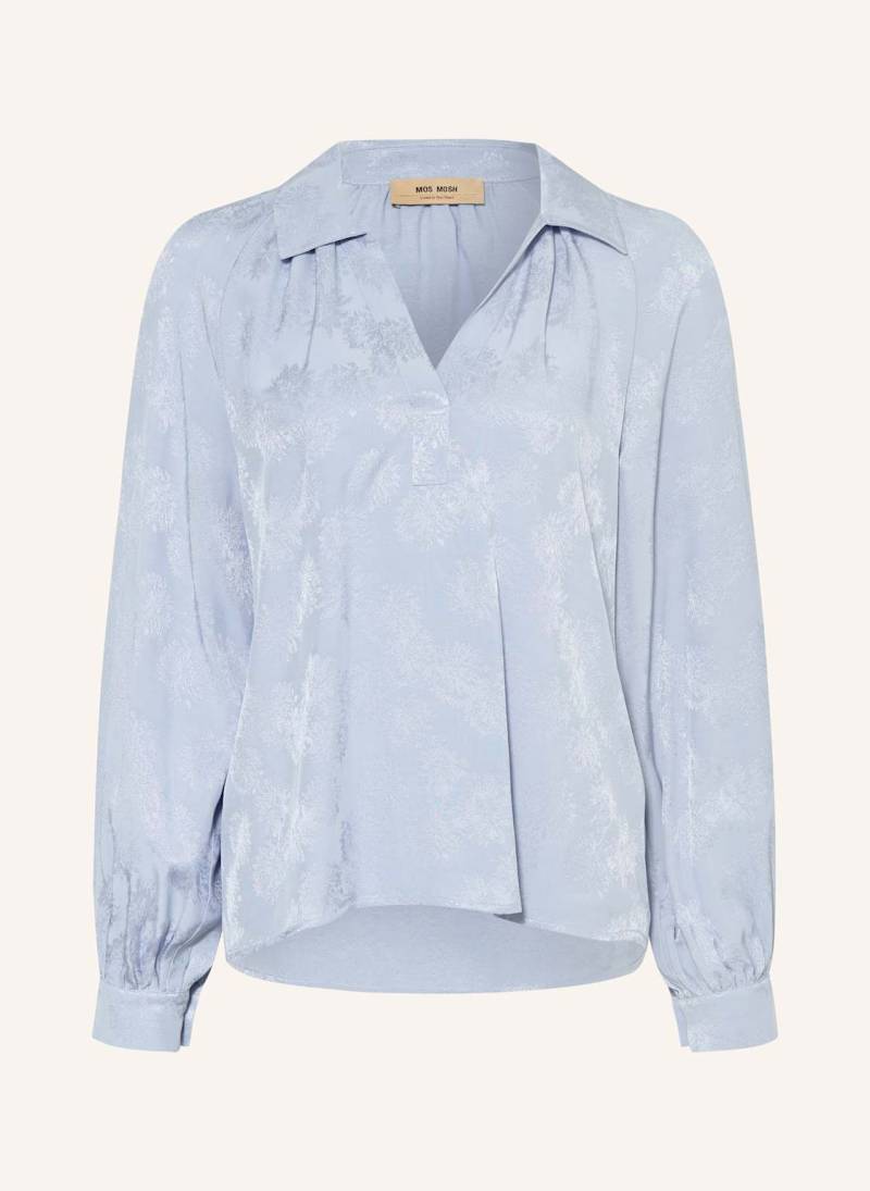 Mos Mosh Jacquard-Bluse Mmdrana blau von MOS MOSH