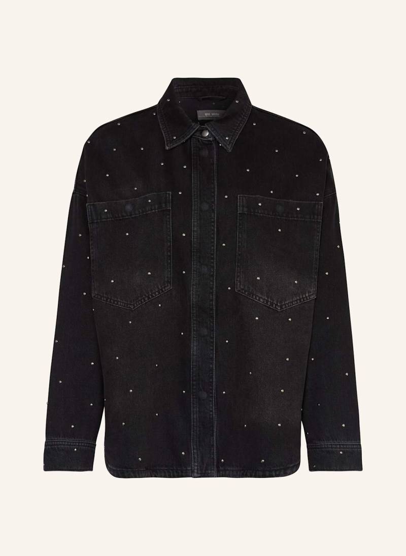 Mos Mosh Jeansbluse Mmemme Mit Nieten schwarz von MOS MOSH