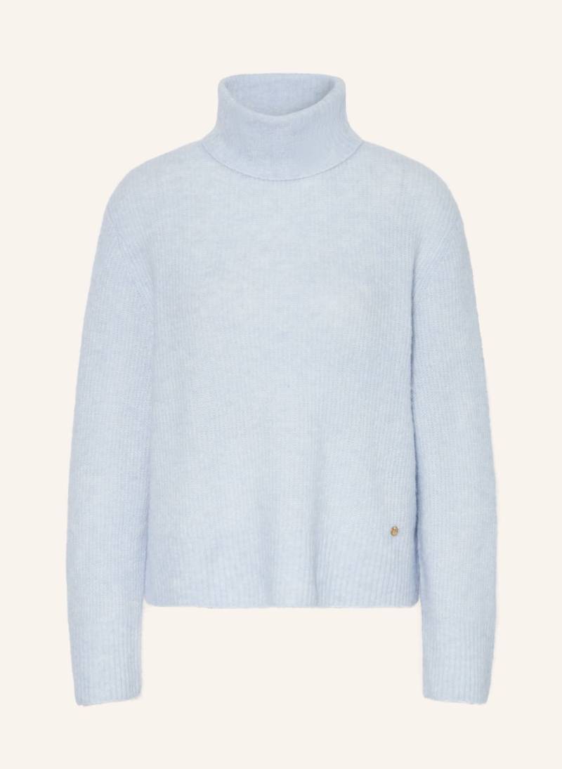 Mos Mosh Rollkragenpullover Aidy Mit Alpaka blau von MOS MOSH