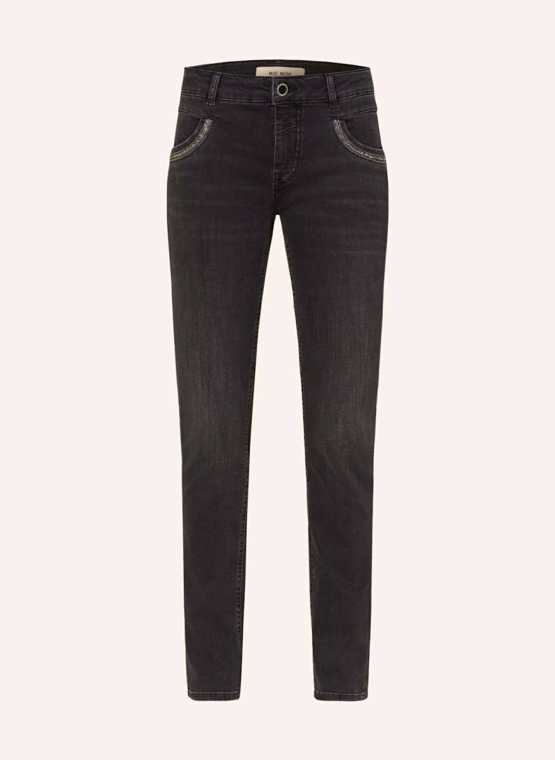Mos Mosh Skinny Jeans Mmnaomi Salute Mit Schmucksteinen schwarz von MOS MOSH