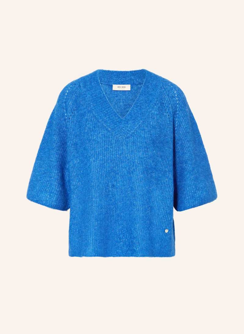 Mos Mosh Strickshirt Mmtaci Mit Alpaka blau von MOS MOSH