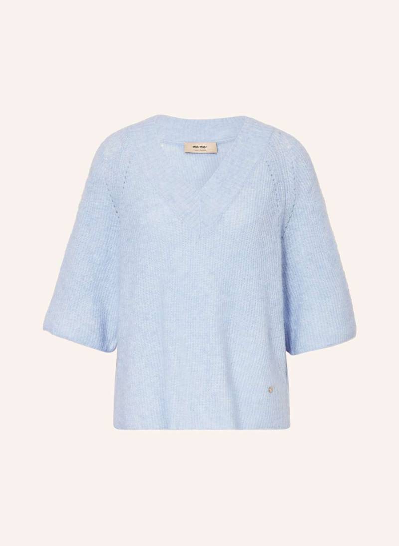 Mos Mosh Strickshirt Mmtaci Mit Alpaka blau von MOS MOSH