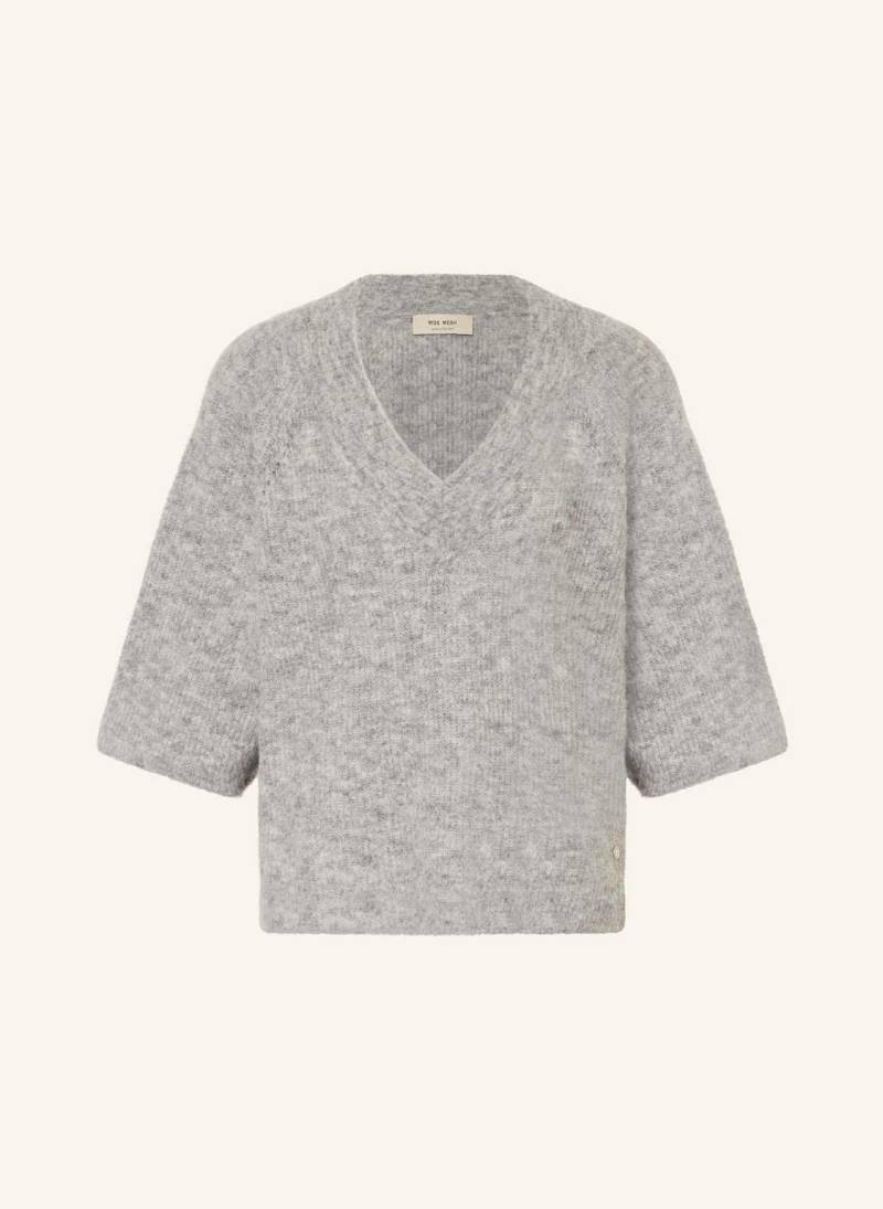 Mos Mosh Strickshirt Mmtaci Mit Alpaka grau von MOS MOSH