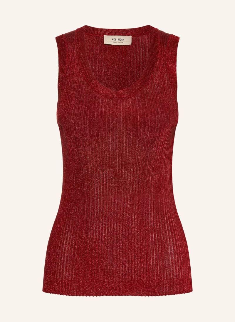 Mos Mosh Stricktop Mmrelana Mit Glanzgarn rot von MOS MOSH