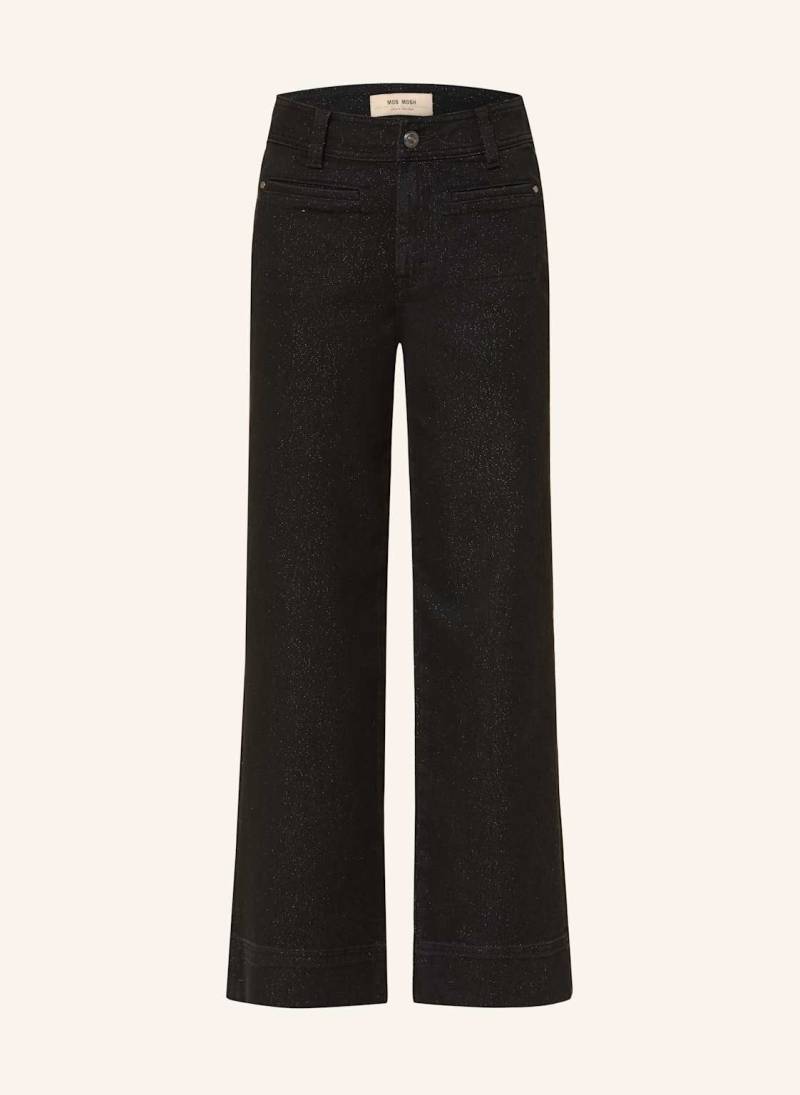 Mos Mosh Wide Leg Jeans Mmsoey Shimmer Mit Glitzergarn schwarz von MOS MOSH