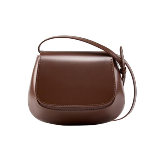 MOSAMHUA Chestnut Bags Superior Textur Mode Retro Damen Schulter Crossbody Satteltasche von MOSAMHUA