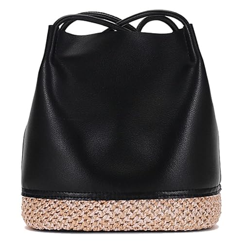 MOSAMHUA Damen Eimer Umhängetasche Wasserdichtes Leder Crossbody Tasche Damen Unterarm Tasche Handtasche für Frauen mit verstellbarem Schulterriemen von MOSAMHUA