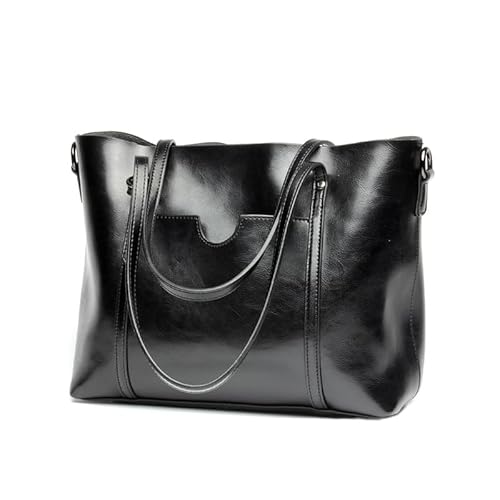 MOSAMHUA Damen Handtasche Leder Schultertasche Umhängetasche Große Shopper Tote Beutel mit langem Riemen für Frauen und Damen von MOSAMHUA