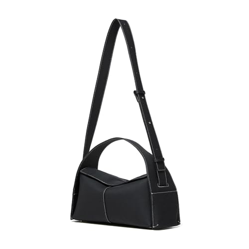 MOSAMHUA Damen Leder Umhängetasche Abnehmbar - Verstellbare Schultertasche mit Handgriff Weiches Narbenleder Elegante Business Handtasche von MOSAMHUA