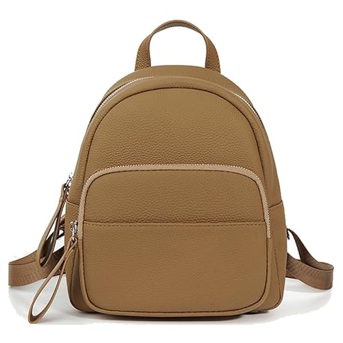 MOSAMHUA Damen-Rucksack, modisch, leicht, klein, wasserdicht, Damen-Rucksack, Leder-Umhängetasche, Tagesrucksack für Reisen, Arbeit, Einkaufen von MOSAMHUA