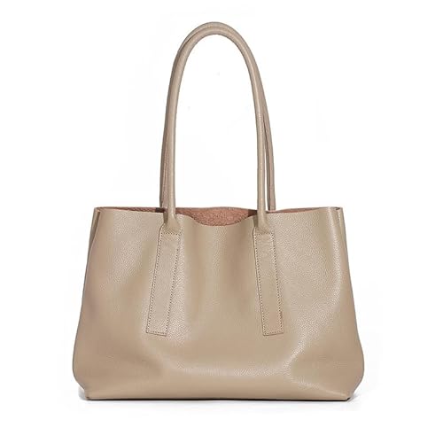 MOSAMHUA Damen Shopper Schultertasche aus Leder Taschen Hobo Handtasche Groß Tote Henkeltasche für Dame für Arbeit Reisen Einkaufen von MOSAMHUA