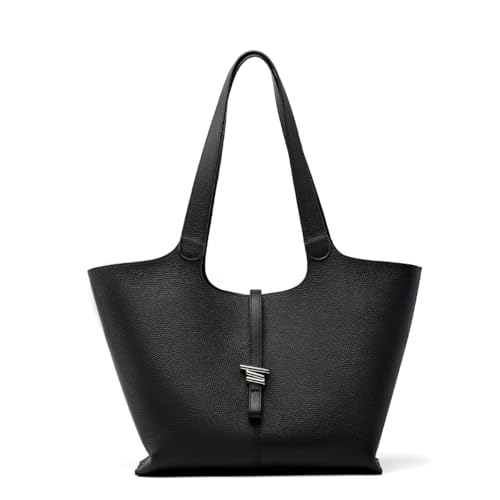 MOSAMHUA Damen-Tasche Großes Fassungsvermögen Echtes Leder Pendel- & Arbeits-Tasche Hand- & Schultertasche kombinierbar | Stylische Alltags-Tasche für Frau von MOSAMHUA
