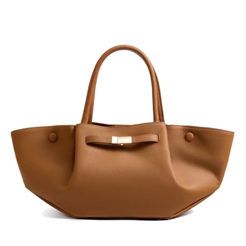 MOSAMHUA Echt Leder Damen Apfel-Tasche | Einzigartiges Design Wandelbare Unterarm- & Schultertasche | Stylisch Kompakt für Arbeit & Alltag | Premium Handgefertigte Handtasche von MOSAMHUA