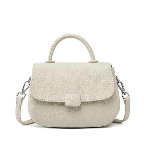 MOSAMHUA Echt Leder Damen Satteltasche | Premium Wandelbare Schulter- & Crossbody-Tasche | Alltagstaugliche Stylische Handtasche für Arbeit | Handgefertigte Luxusaccessoire von MOSAMHUA
