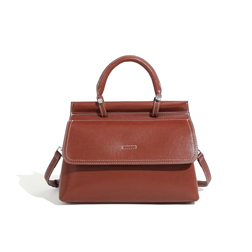 MOSAMHUA Echt Weicher Leder Damenhandtasche | Große Kapazität Wandelbare Schulter- & Crossbody-Tasche | Zeitloses Alltagstaugliches Design für Arbeit | Premium Pendleraccessoire von MOSAMHUA
