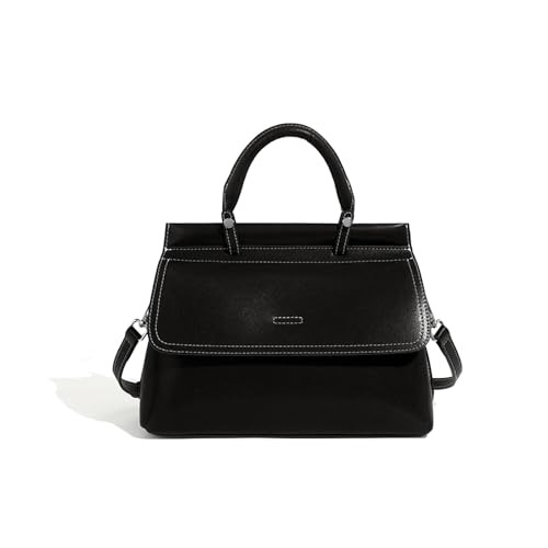 MOSAMHUA Echt Weicher Leder Damenhandtasche | Große Kapazität Wandelbare Schulter- & Crossbody-Tasche | Zeitloses Alltagstaugliches Design für Arbeit | Premium Pendleraccessoire von MOSAMHUA