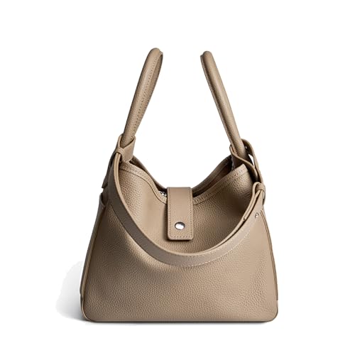 MOSAMHUA Einzigartiges Design Echt Weicher Leder Damenhandtasche | Stylische Minimalistische Tote | Wandelbare Schulter- & Crossbody Tasche für Arbeit | Handgefertigte Damenaccessoire von MOSAMHUA