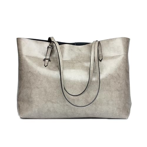 MOSAMHUA Handtasche Damen Shopper Groß Damen Tasche Leder Umhängetasche für Büro Arbeit Einkauf von MOSAMHUA