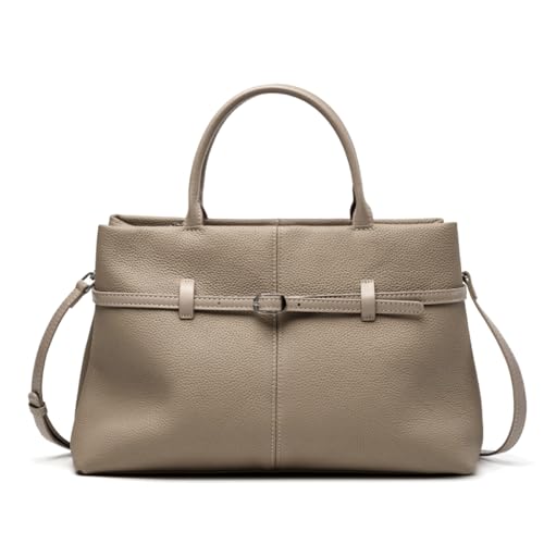 MOSAMHUA Hochwertige Damen Ledertasche für Geschäftsfrauen Elegante Business Shopper mit strukturierter Form Großraum Bürotasche für Pendler von MOSAMHUA