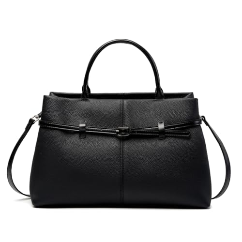 MOSAMHUA Hochwertige Damen Ledertasche für Geschäftsfrauen Elegante Business Shopper mit strukturierter Form Großraum Bürotasche für Pendler von MOSAMHUA