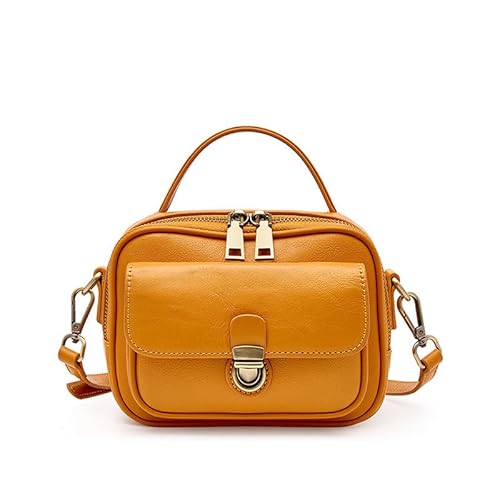 MOSAMHUA Kleine Handtasche Leder Umhängetasche für Frauen Crossbody Geldbörse Damen Top Handle Bag Mode mit verstellbarem Riemen für Arbeit Einkaufen Party von MOSAMHUA