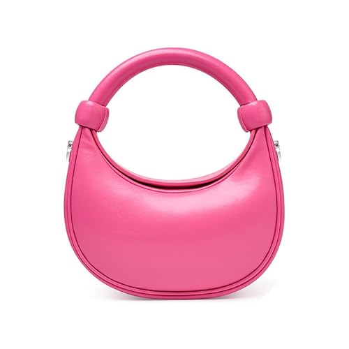 MOSAMHUA Leder Top Handle Handtaschen für Frauen Mode Crossbody Bag Kleine Halbmond Geldbörse Damen Umhängetasche Clutch Purse für Arbeit Shopping Party von MOSAMHUA