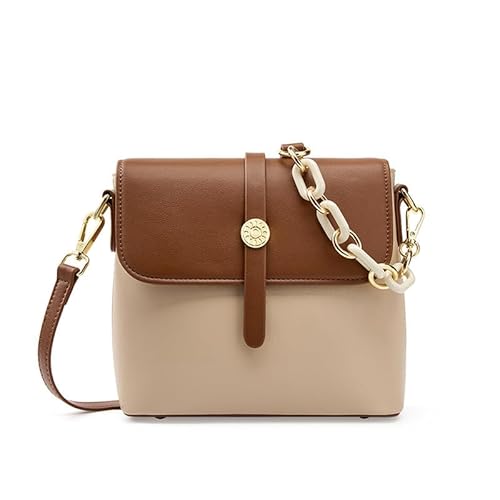 MOSAMHUA Leder Umhängetaschen für Frauen Unterarmtasche Damen Crossbody Handtaschen Hobo Bag Clutch Purses mit Metallkette Strap für Arbeit Einkaufen Reisen von MOSAMHUA