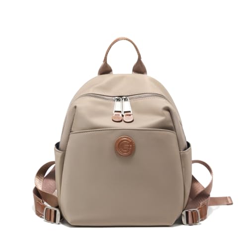 MOSAMHUA Leichter Damen Pendlerrucksack - Oxford & Echtes Leder - Großvolumiges Mehrfachfach-Design - Wasserabweisend & vielseitig für Arbeit & tägliche Ausgänge von MOSAMHUA
