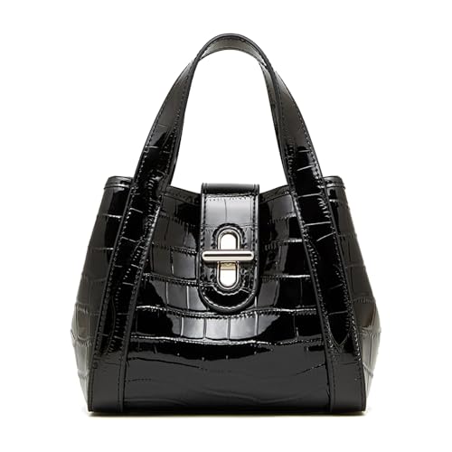 MOSAMHUA Luxuriöse Echtes Leder Frauen Shopper - Krokodilmuster, Elegante Pendlerhandtasche - Premium Körbchentasche für Büro mit Hochwertigkeitsgefühl von MOSAMHUA