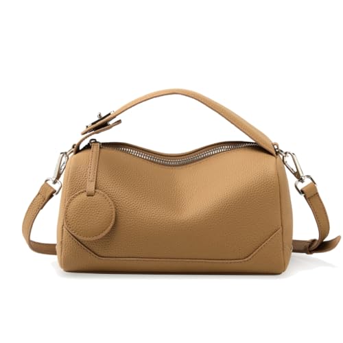 MOSAMHUA Modisch Echt Leder Damenhandtasche | Trendige Alltagstaugliche Crossbody Tasche | Stylische Wandelbare Tote für Alltag & Feier | Premium Designer Schultertasche von MOSAMHUA