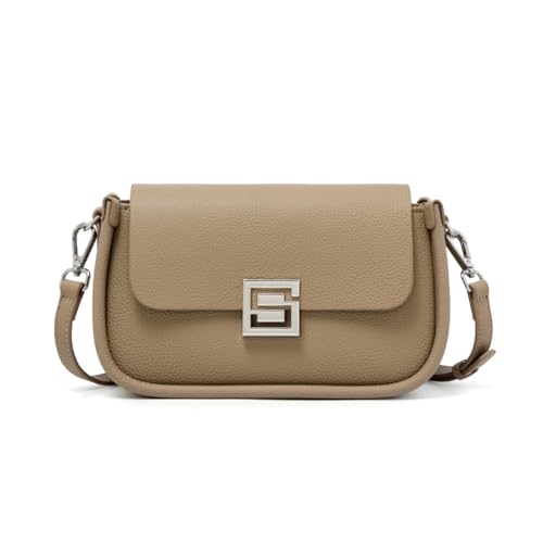 MOSAMHUA Prämie Sinn Mode kleine quadratische Tasche Kopf Schicht Rindsleder Frauen Schulter Crossbody Tasche von MOSAMHUA