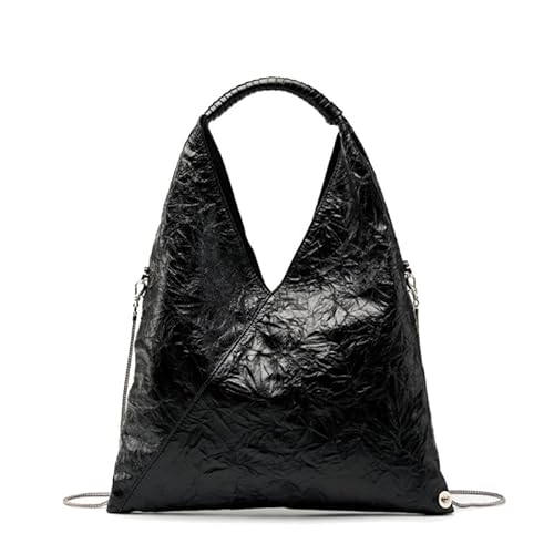 MOSAMHUA Premium Leder Damen Tote | Dreieckige Plissee-Design | Entspannte Stile leichte Schultertasche | Große Kapazität Unterarmtasche für Alltag MOSAMHUA Premium Leder Damen Tote | Dreieckige Plissee-Design | Entspannte Stile leichte Schultertasche | Große Kapazität Unterarmtasche für Alltag von MOSAMHUA
