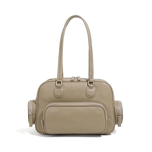 MOSAMHUA Premium Leder Damen Tote | Vintage Bucket Stil | Eleganter Designer Handtasche mit Retro Charme | High-End Mode für Damen von MOSAMHUA