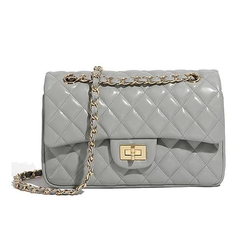 MOSAMHUA Premium Leder Gequiltetes Diamant-Handtasche für Damen | Chic Tweed-Design Kettenriemen Schulter- & Crossbody-Tasche | Luxus Mode mit Eleganzem Gefühl von MOSAMHUA