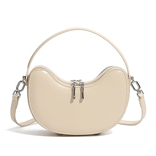 MOSAMHUA Premium Leder Ingot-Design Handtasche für Damen | Nische Design Eleganter 3-in-1 Crossbody- & Schulter-Tasche | Luxus Raffinierte Tasche Moon Bag von MOSAMHUA
