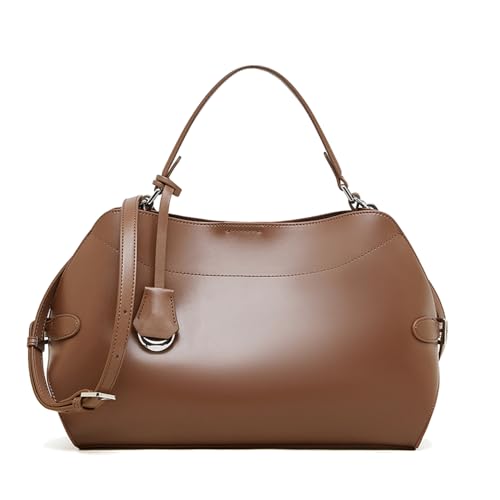 MOSAMHUA Premium Leder Schulter- & Handtasche für Damen | Nische Design Eleganter Arbeitstasche | Große Kapazität Pendler-Purse mit Luxusgefühl MOSAMHUA Premium Leder Schulter- & Handtasche für Damen | Nische Design Eleganter Arbeitstasche | Große Kapazität Pendler-Purse mit Luxusgefühl von MOSAMHUA