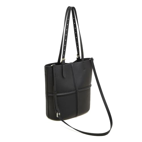 MOSAMHUA Vintage Echte Leder Shopper für Frauen - Luxus Pendlertasche mit Umhäng- & Schultergurten - Elegante Retro Arbeits Tasche - Stylische Premium Handtasche für täglichen Gebrauch von MOSAMHUA