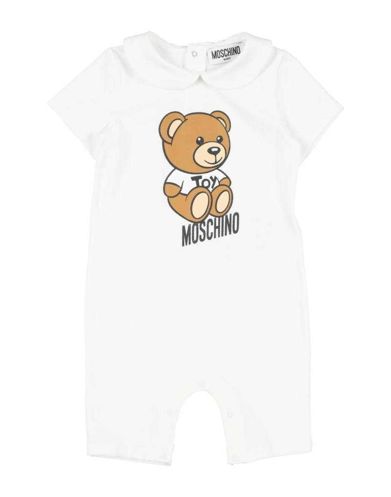 MOSCHINO BABY Babystrampler & -latzhosen Kinder Weiß von MOSCHINO BABY