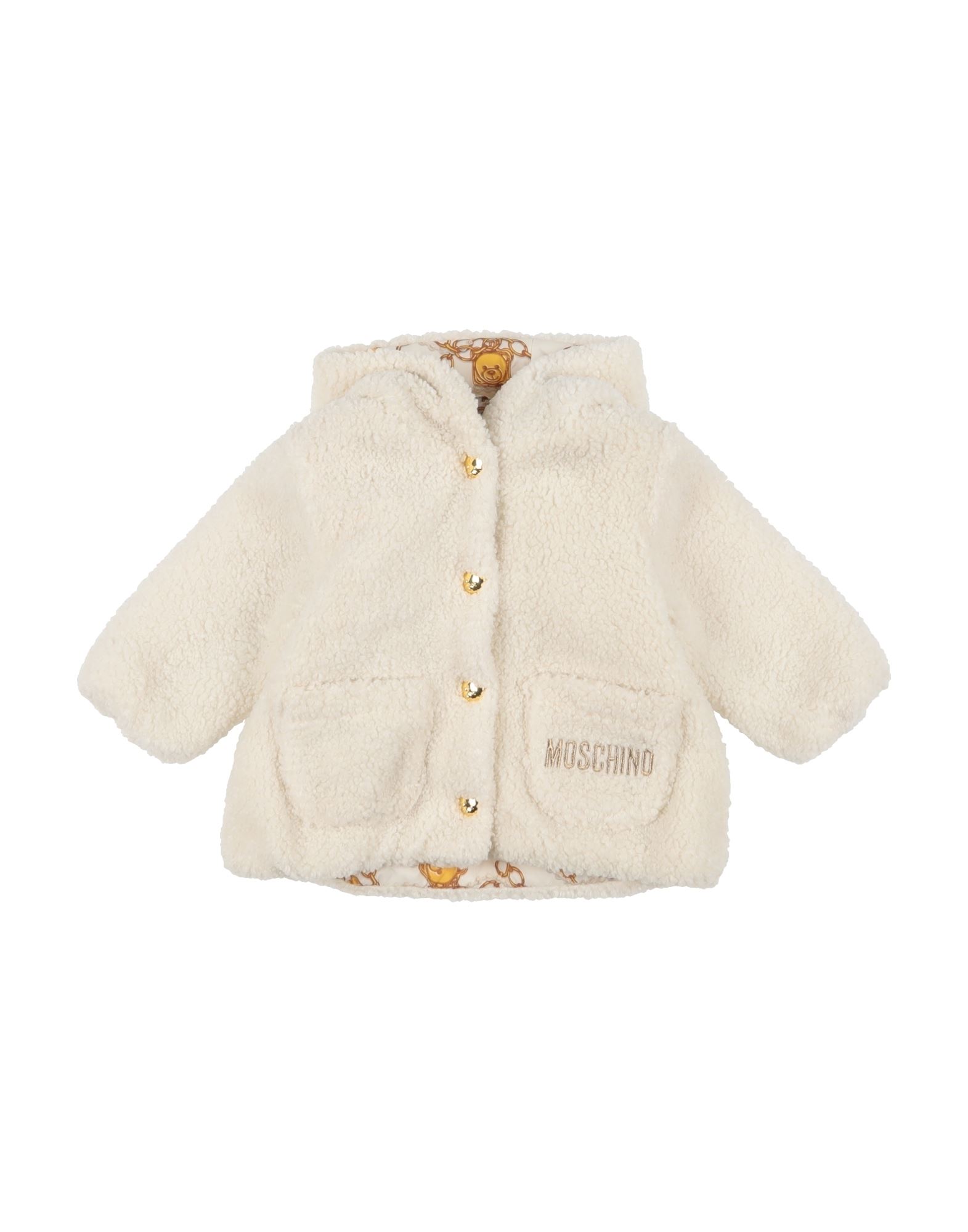 MOSCHINO BABY Shearling- & Kunstfell Kinder Off white von MOSCHINO BABY