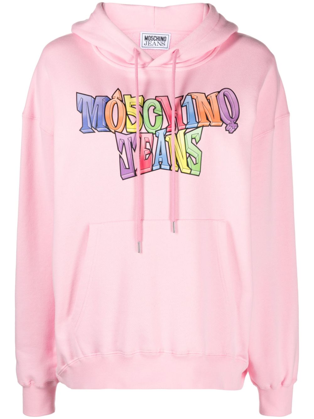 MOSCHINO JEANS Hoodie mit Logo-Print - Rosa von MOSCHINO JEANS