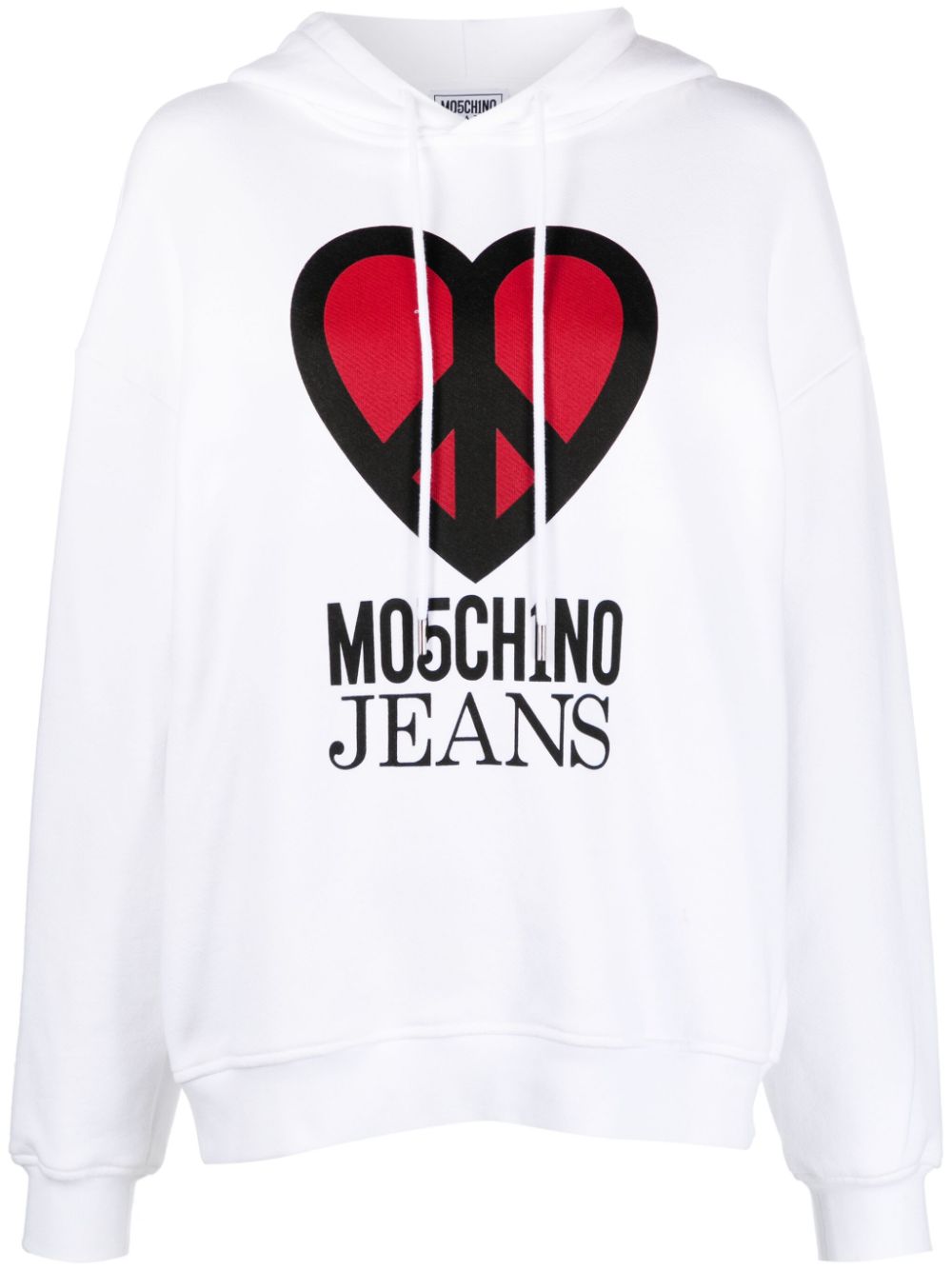 Moschino Hoodie mit grafischem Print - Weiß von Moschino