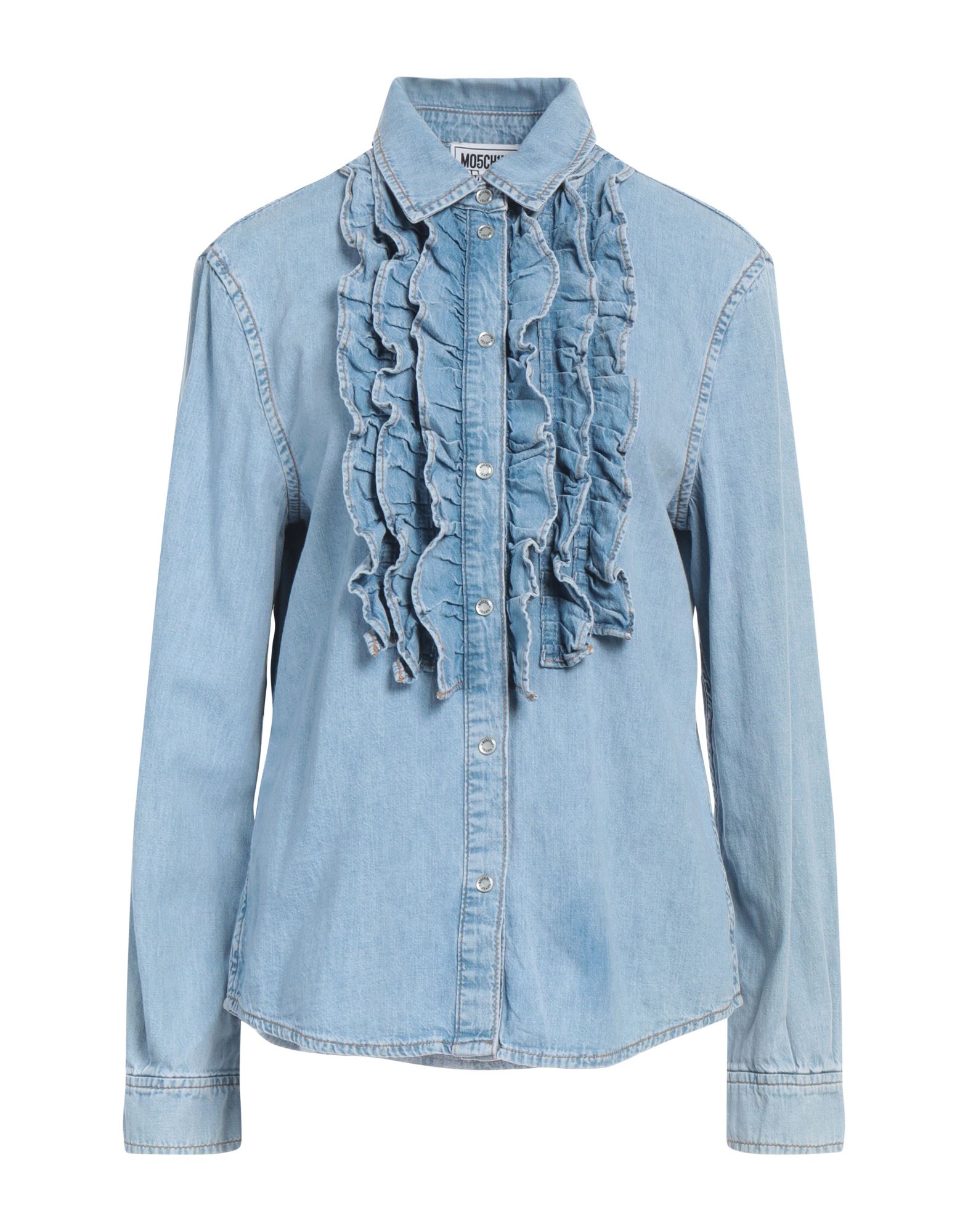 MOSCHINO JEANS Jeanshemd Damen Blau MOSCHINO JEANS Jeanshemd Damen Blau von MOSCHINO JEANS
