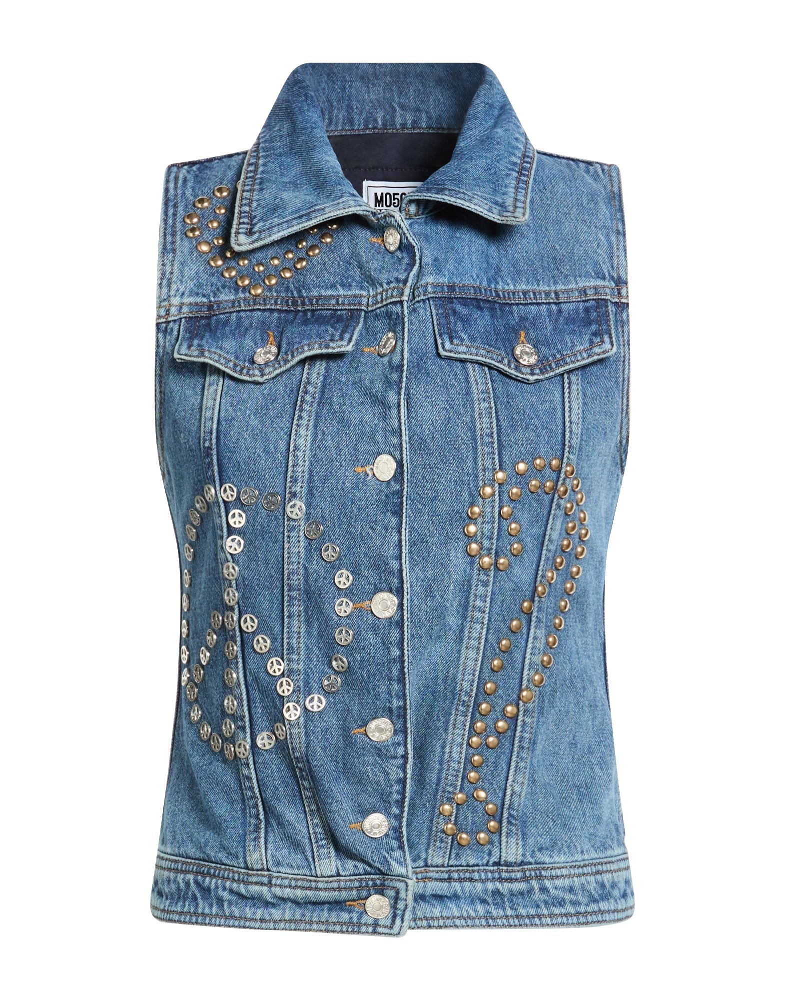 MOSCHINO JEANS Jeansjacke/-mantel Damen Blau von MOSCHINO JEANS
