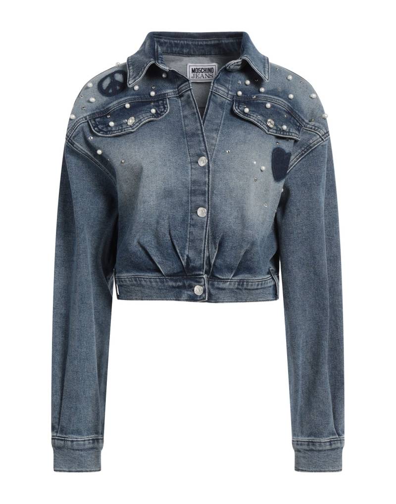 MOSCHINO JEANS Jeansjacke/-mantel Damen Blau von MOSCHINO JEANS